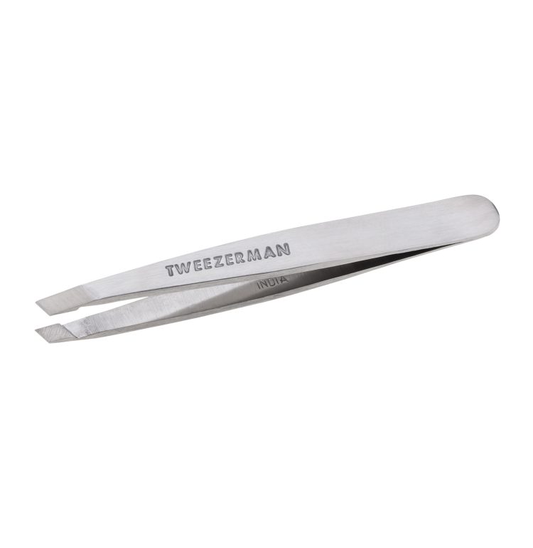 Mini Slant Tweezer Classic Stainless Steel