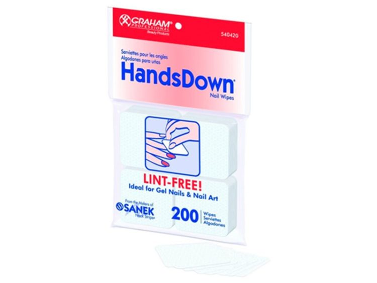 Handsdown Nail Wipes Lint Free