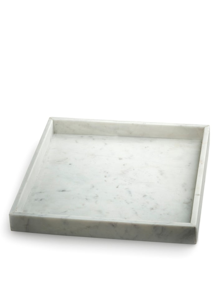 Arlys White Marble Tray