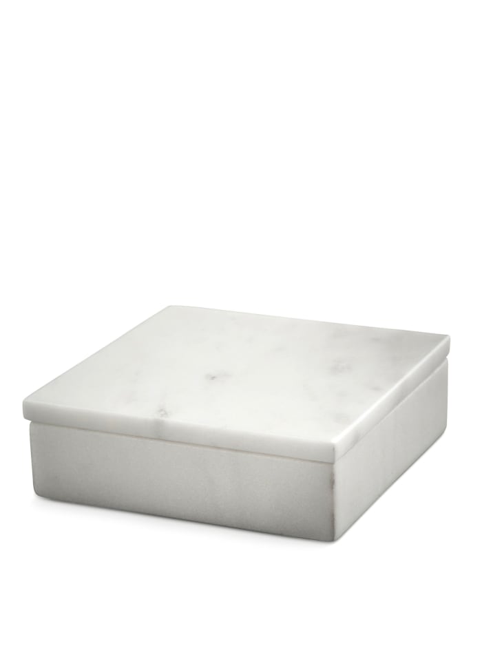 Flor White Marble Box S