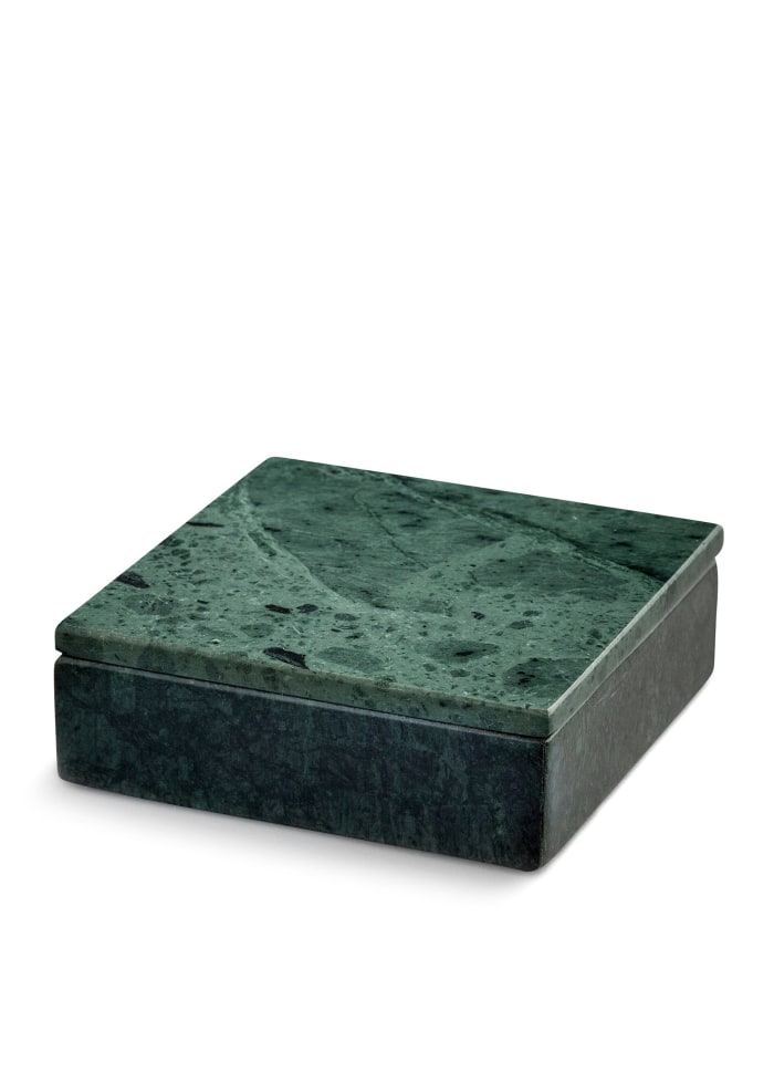 Flor Green Marble Box