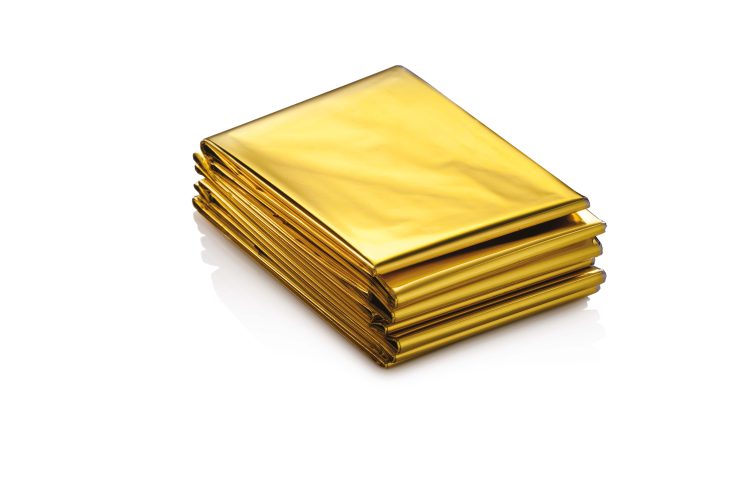 Spa Pro Insulating Treatment Sheet Gold/Silver - 160x210 cm, Polybag 25 pcs