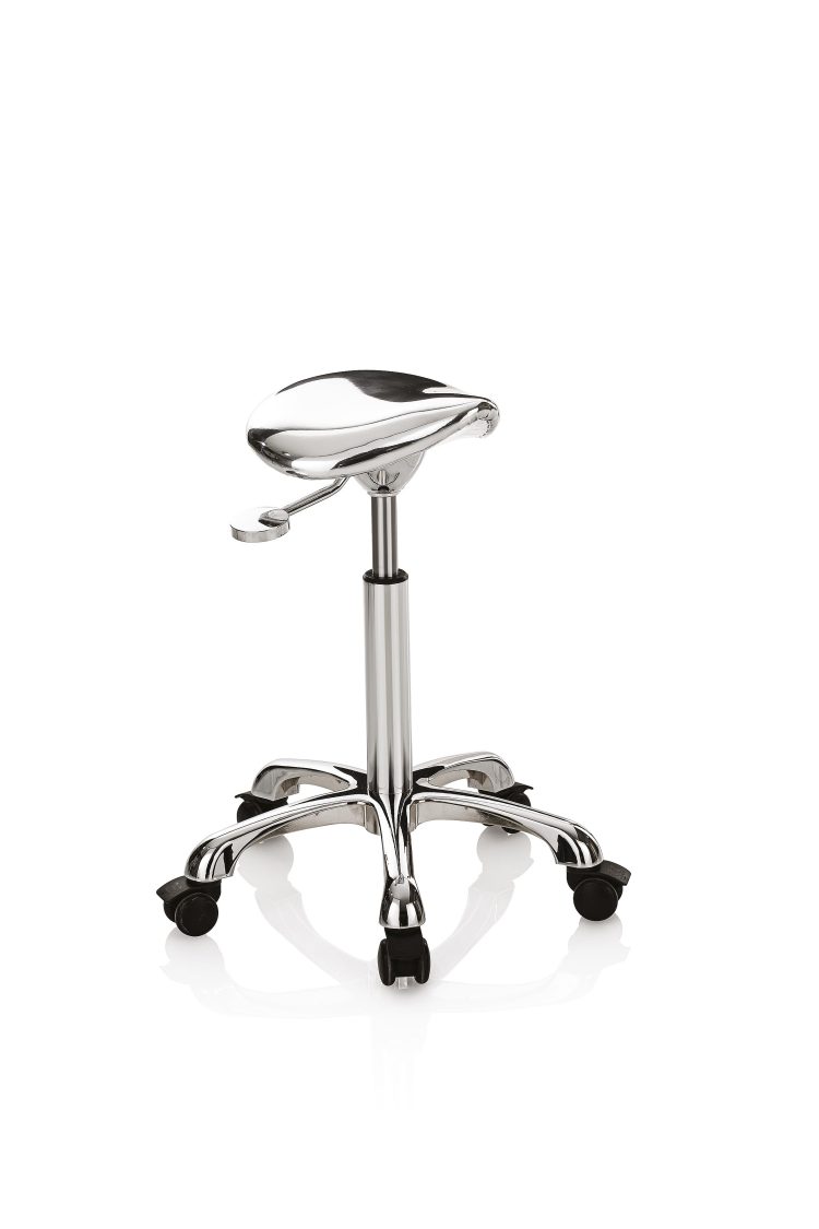 Hair Pro Shiny Stool Silver