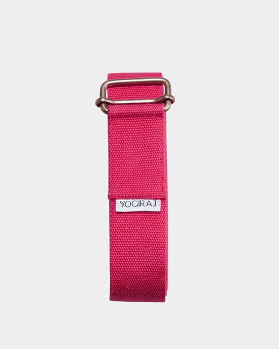 Standard Yoga Belt Raspberry Red