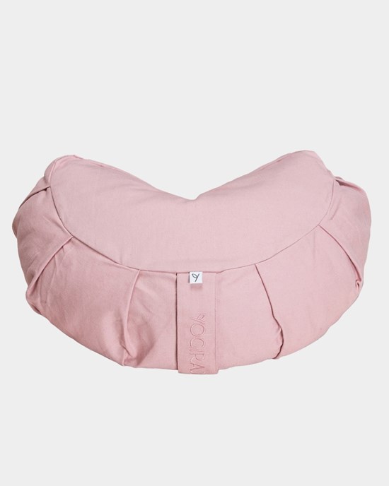 Crescent Meditation Cushion Heather Pink